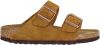 Birkenstock Arizona Soft Footbed Suede Leather Sandals , Bruin, Heren online kopen