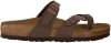 Birkenstock Slippers Mayari regular Birko Flor Nubuck Bruin online kopen