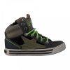 Braqeez Dylan Day hoge leren sneakers zwart/groen online kopen