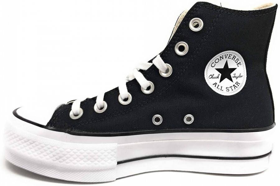 Converse Chuck Taylor All Star Hi Lift Sneakers met gestapelde zool in zwart  - Vindjeschoen.nl