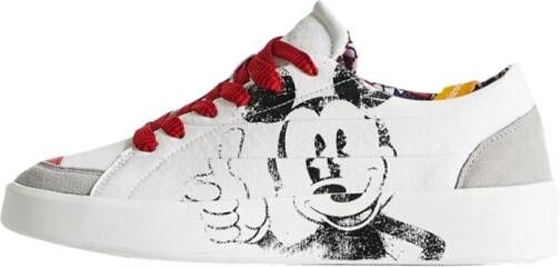 Desigual Mickey Mouse sneakers wit/rood online kopen