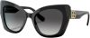 Dolce & Gabbana DG Crossed Sunglasses , Zwart, Dames online kopen