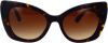 Dolce & Gabbana DG Crossed Sunglasses , Bruin, Dames online kopen