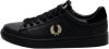 Fred Perry Spencer tennisschoen in bonte leder B4322 Black , Zwart, Heren online kopen