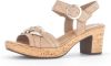 Gabor Hoge hiel sandalen , Beige, Dames online kopen
