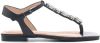 Guess Plan sandals with leather flip flops with jewel application , Zwart, Dames online kopen