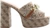 Guess Sandalen met hoge hakken , Beige, Dames online kopen