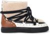 Inuikii Snowboot van schapenwol met leren details online kopen