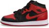 Jordan Air 1 Mid Banned 2020(Gs)sneakers , Rood, Dames online kopen