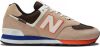 New Balance 574 sneakers zand/blauw/rood/wit online kopen