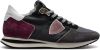 Philippe Model Vrouwenschoenen sneakers Paris Tzld Wl01 noir Bordeaux Gray , Grijs, Dames online kopen