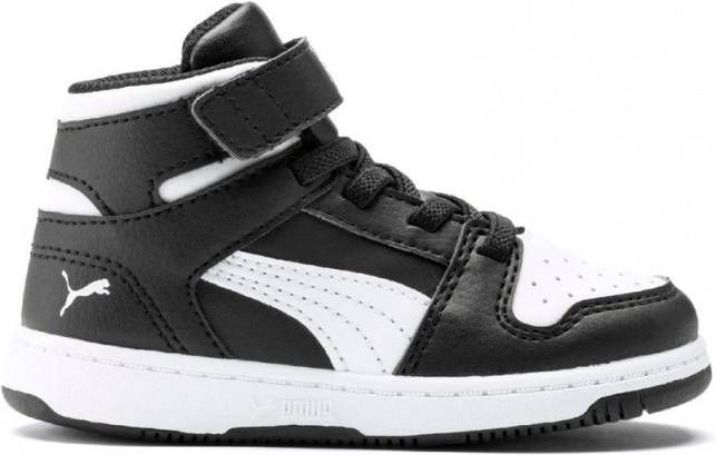 Puma Rebound Layup SL V Inf sneakers halfhoog zwart/wit - Vindjeschoen.nl