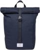 Sandqvist Kaj Backpack navy blue with navy webbing backpack online kopen