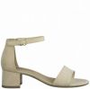 Tamaris Naakt elegante open hoge hiel sandalen , Beige, Dames online kopen