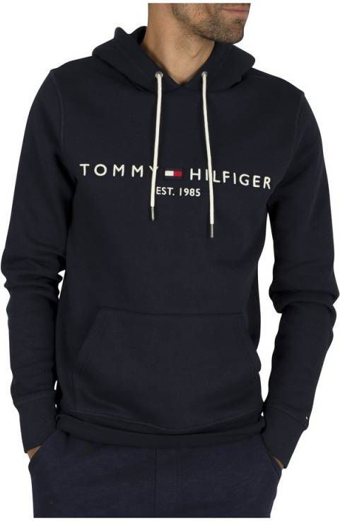 Tommy Hilfiger Hoodie in biologische katoenblend met logoborduring -  Vindjeschoen.nl