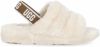 Ugg Fluff Yeah slipper met logo voor Dames in White,, Other online kopen