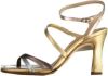 Unisa Sissi sandalette van leer met metallic finish online kopen
