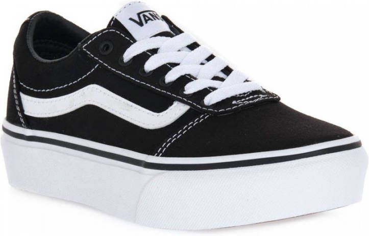 Vans ward platform sneakers zwart/wit kinderen online kopen