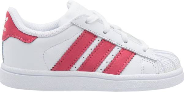 Adidas Superstar kids CQ2858 Wit Roze-19 maat 19 - Vindjeschoen.nl