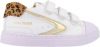 Shoesme leren sneakers met panterprint wit/goud online kopen