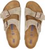 Birkenstock Arizona zachte voetbedden Suede lederen sandalen , Beige, Dames online kopen