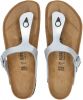 Birkenstock Slippers Gizeh regular Birko Flor Zilverkleurig online kopen