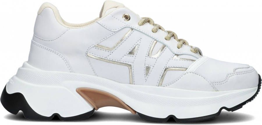 Nubikk Ross Trek White Leather Gold Lage sneakers online kopen