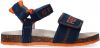 REPLAY Quad suède sandalen blauw/oranje online kopen