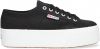 Superga Zwarte Lage Sneakers 2790 Cotw Line Up And Down online kopen