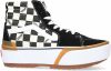 Vans Zapatillas Sk8 Hi Stacked Cuadros , Zwart, Dames online kopen