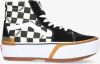 Vans Zapatillas Sk8 Hi Stacked Cuadros , Zwart, Dames online kopen