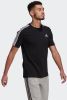 Adidas performance T shirt korte mouwen en strepen op schouders online kopen