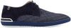 Floris van Bommel nette schoenen effen en patroon leer blauw online kopen