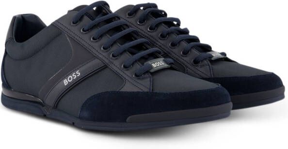 Hugo Boss Saturn sneaker met suède details online kopen