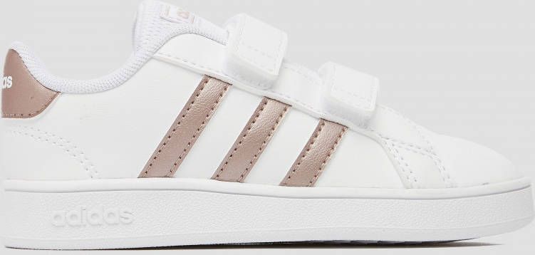 Adidas grand court sneakers wit goud baby kinderen Vindjeschoen