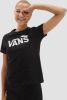Vans Flying V Logo T Shirt Dames Black/White Dames online kopen