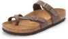 Birkenstock Slippers Mayari regular Birko Flor Nubuck Bruin online kopen