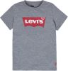 Levi's Kids T shirt Batwing met logo grijs melange online kopen