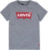 Levi's Kids T shirt Batwing met logo grijs melange online kopen