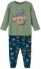 NAME IT KIDS pyjama NKMNIGHTSET met all over print groen/blauw online kopen