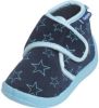 Playshoes pantoffels met sterrendessin Velcro donkerblauw/lichtblauw online kopen