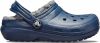 Crocs Pantoffels Classic Lined Clog Toddler Donkerblauw online kopen