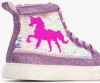 Scapino Blue Box hoge sneakers met pailletten paars online kopen