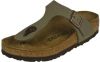 Birkenstock Gizeh Birko Flor Nubuck Sandals , Grijs, Dames online kopen