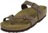 Birkenstock Slippers Mayari regular Birko Flor Nubuck Bruin online kopen