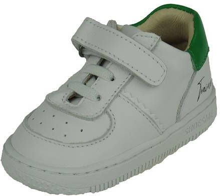 Shoesme BN22S003 D leren sneakers wit/groen online kopen