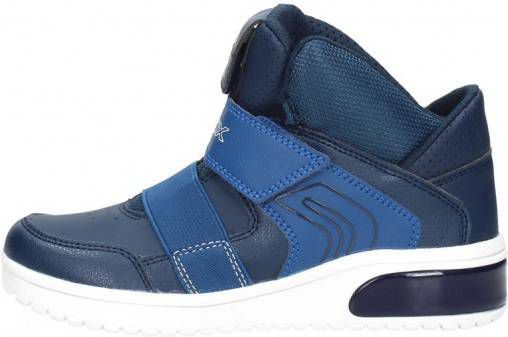 Geox Blauwe Hoge Sneakers met Lichtjes - Vindjeschoen.nl