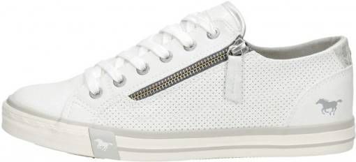 Mustang Dames Veterschoenen Wit - Vindjeschoen.nl