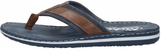 Rieker Slipper Heren Blauw/Cognac - Vindjeschoen.nl