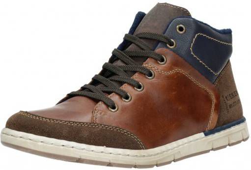 Rieker heren veterschoenen hoog Cognac - Vindjeschoen.nl